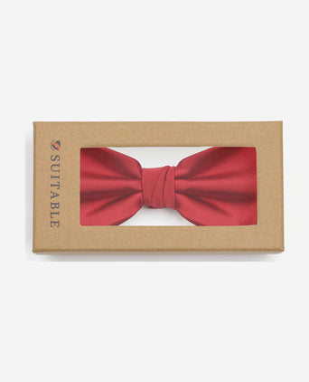 Satin strik rood
