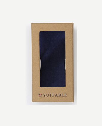 Strik zijde donkerblauw