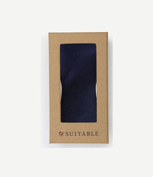 Strik zijde donkerblauw