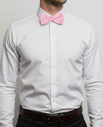 Satijnen strik roze