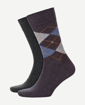 Burlington Everyday (2-pack) antraciet melange 3081