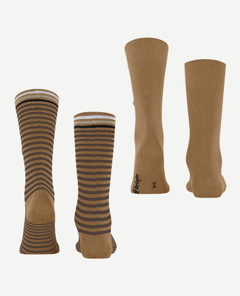 Everyday (2-pack) strepen beige
