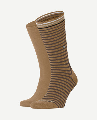 Everyday (2-pack) strepen beige