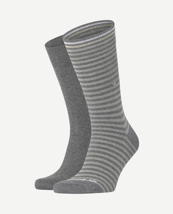 Everyday (2-pack) strepen grijs