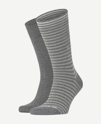 Everyday (2-pack) strepen grijs