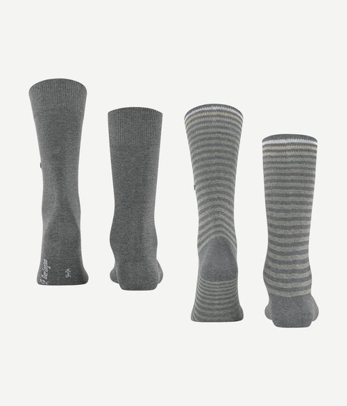 Burlington Everyday (2-pack) strepen grijs
