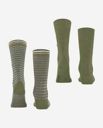 Everyday (2-pack) strepen groen