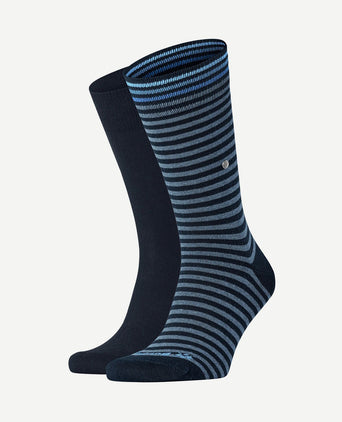 Everyday (2-pack) strepen donkerblauw