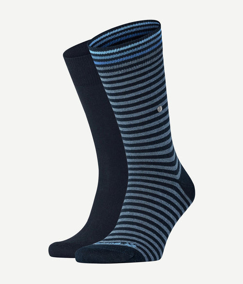 Everyday (2-pack) strepen donkerblauw