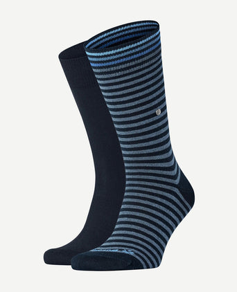 Everyday (2-pack) strepen donkerblauw