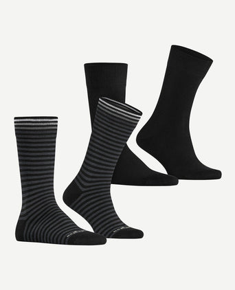 Burlington Everyday (2-pack) strepen zwart