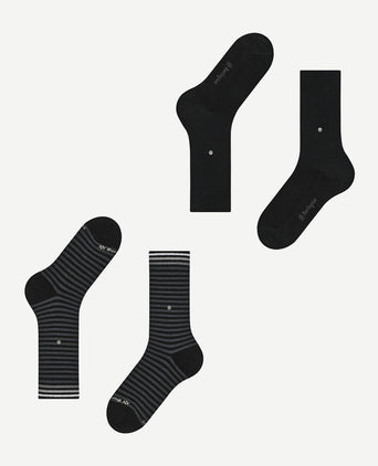 Burlington Everyday (2-pack) strepen zwart