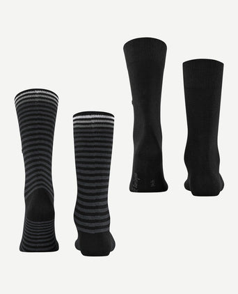 Burlington Everyday (2-pack) strepen zwart