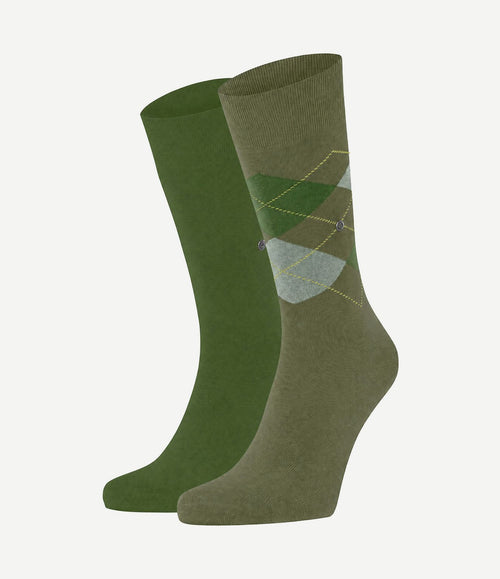 Everyday mix sokken (2-pack) groen 7473