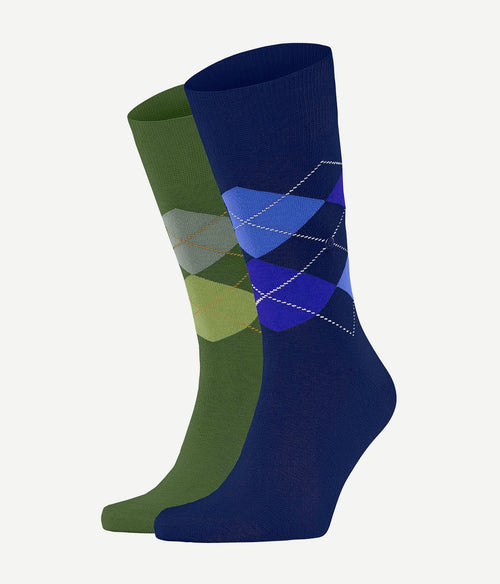 Burlington gift box argyle (2-pack) ruiten blauw groen