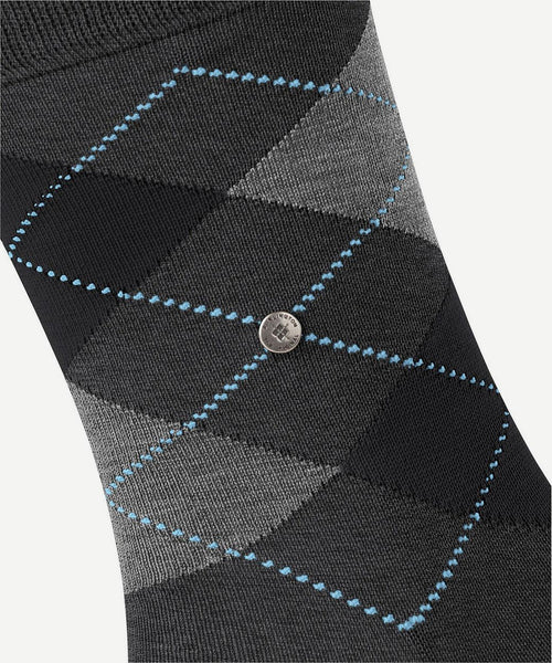 Burlington Manchester sok ruit antraciet 3095