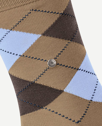 Burlington Manchester sok ruit beige 4240