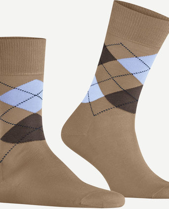 Burlington Manchester sok ruit beige 4240