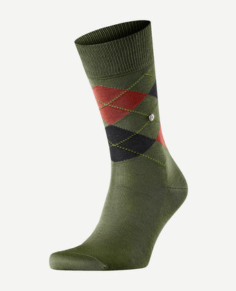 Burlington Manchester sok ruit groen 7517