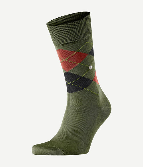 Burlington Manchester sok ruit groen 7517