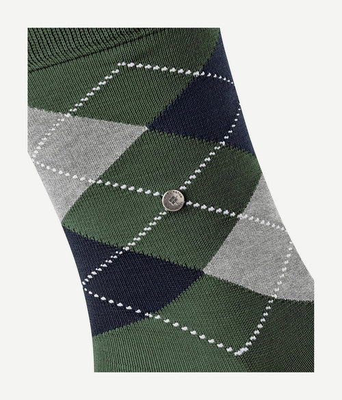 Burlington Manchester sok ruit groen 7982