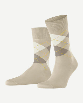 Burlington Manchester sok ruit lichtbeige 4840