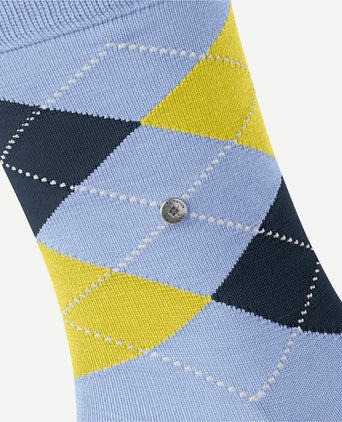 Burlington Manchester sok ruit lila 6256