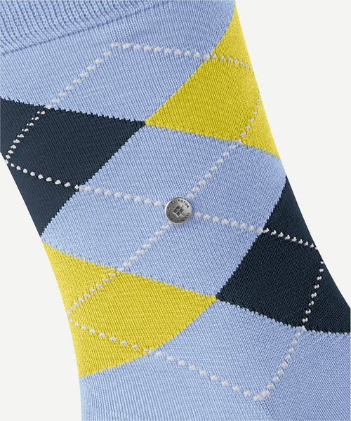 Burlington Manchester sok ruit lila 6256