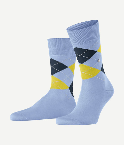 Burlington Manchester sok ruit lila 6256