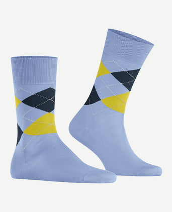 Burlington Manchester sok ruit lila 6256