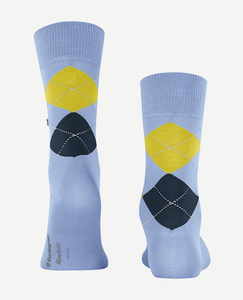 Burlington Manchester sok ruit lila 6256