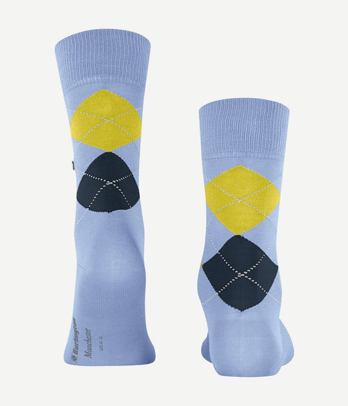 Burlington Manchester sok ruit lila 6256