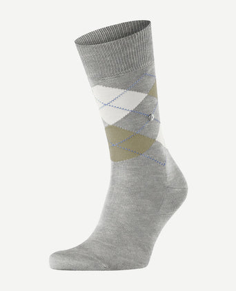 Burlington Manchester sokken grijs 3623