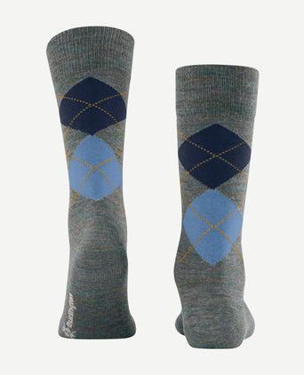 Burlington wol Edinburgh melange grijs 6337