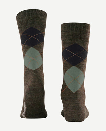 Burlington wol Edinburgh melange groen 7185