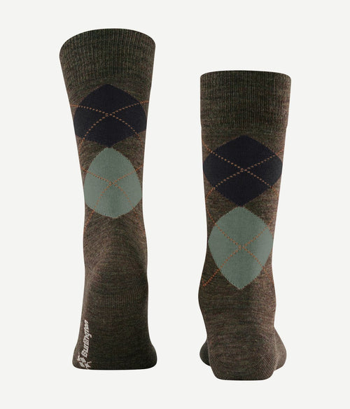 Burlington wol Edinburgh melange groen 7185