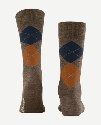 Burlington wol Edinburgh melange groen 7460