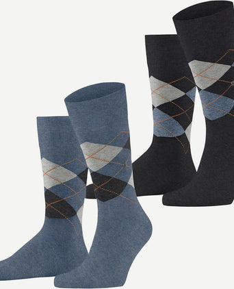 Burlington Everyday (2-pack) donkerblauw grijs 6797