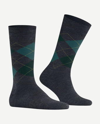 Wol Edinburgh melange donkerblauw 6273