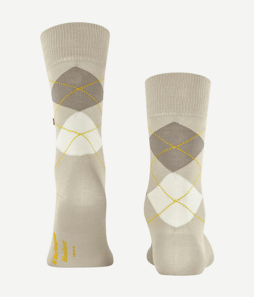 Burlington Manchester sok ruit lichtbeige 4840