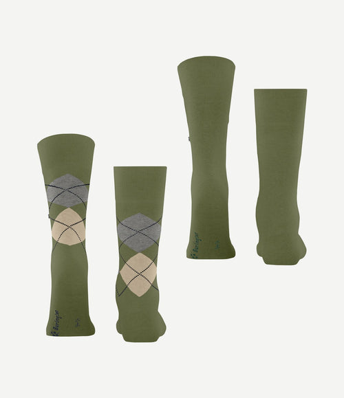 Everyday mix sokken (2-pack) groen 7472