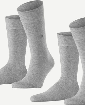 Burlington uni lichtgrijs (2-pack)