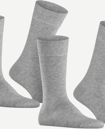 Burlington uni lichtgrijs (2-pack)