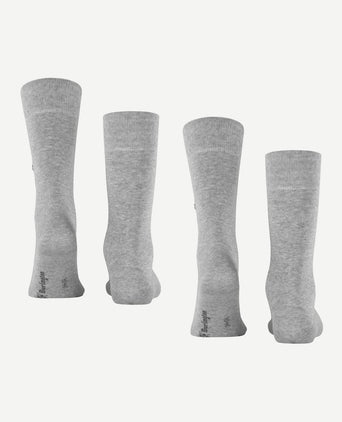 Burlington uni lichtgrijs (2-pack)