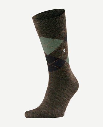 Burlington wol Edinburgh melange groen 7185