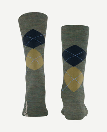 Wol Edinburgh melange groen 7922