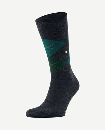Wol Edinburgh melange donkerblauw 6273