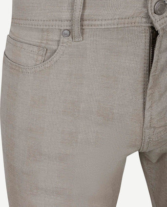 Broek laval checks beige