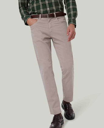 Broek Lyon tapered greige