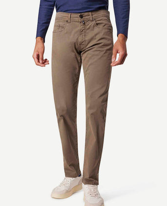 Broek Lyon tapered taupe